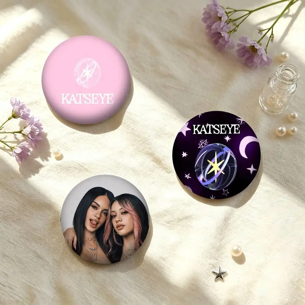 M-Modern Trendy Girl Group KATSEYE   25mm 32mm 44mm 58mm 75mm Brooches Badges Pins for Accessories Gift