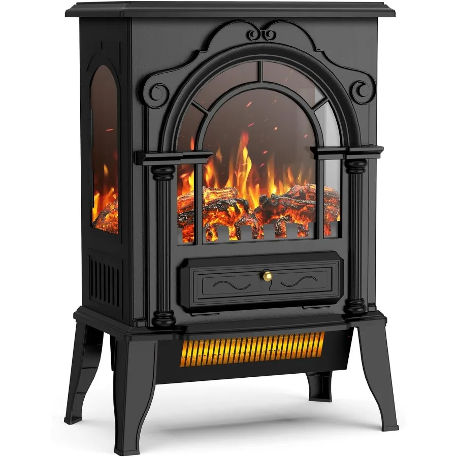 

22 Electric Fireplace Heater for Indoor Use with 3D Flame Effect CSA Certified 1000W/1500W Dual Heating Settings Built-in Therm