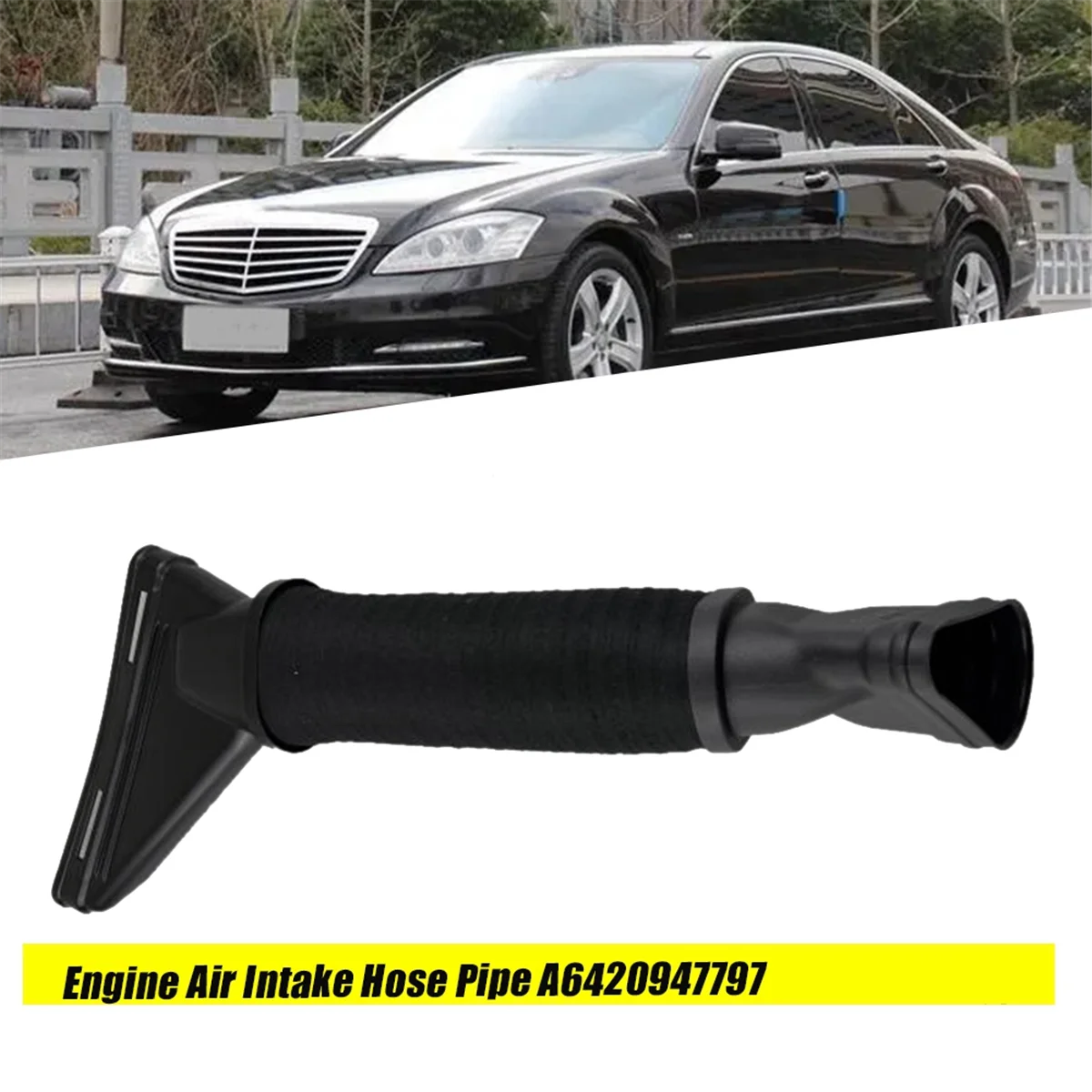 Left Side Engine Air Intake Hose Pipe A6420947797 for Mercedes-Benz S-Class W222 X222 S350 2013-2014 Car Air Line Tube