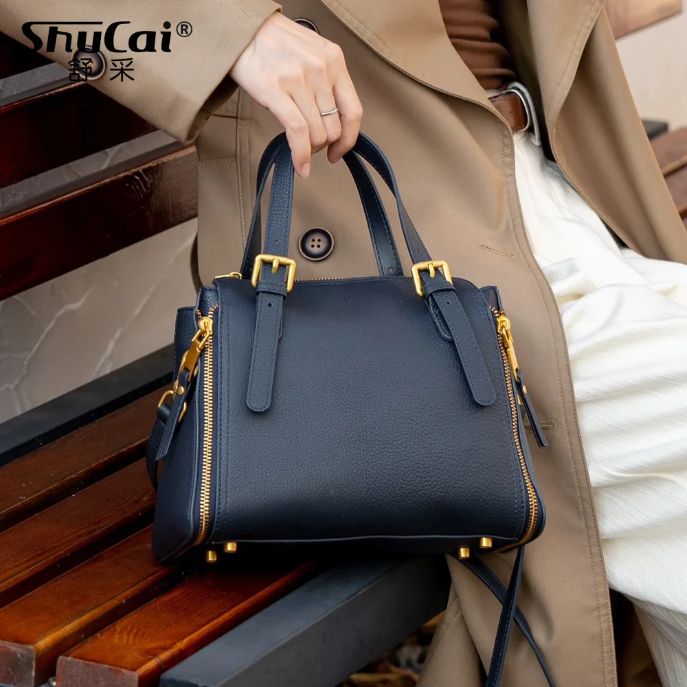 

Женская маленькая сумка-ведро из натуральной коровьей кожи через плечо, женская роскошная дизайнерская брендовая женская сумка из мягкой воловьей кожи