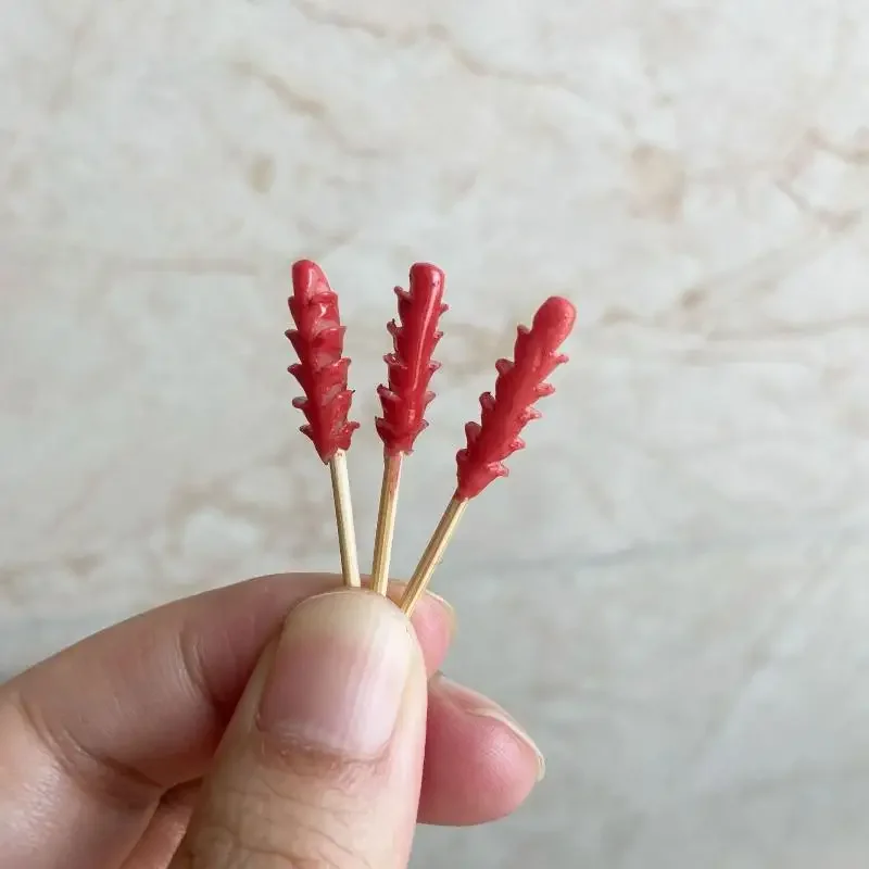 1 Zestaw Miniaturowych Akcesoriów do Domku dla Lalek - Różowe Lodki Truskawkowe, Model Jedzenia, Dekoracja Domku dla Lalek, Zabawki do Udawania dla Dzieci, Prezent