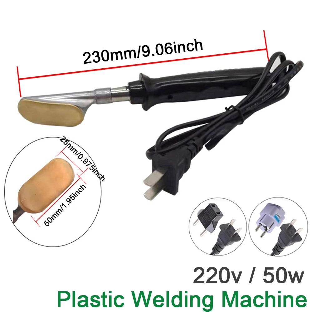 50W Electric Soldering Iron 20 Rods Plastic Welding Machine Smoothing Tool Plastic Crack Repair Spatula For Car Bumper Repair