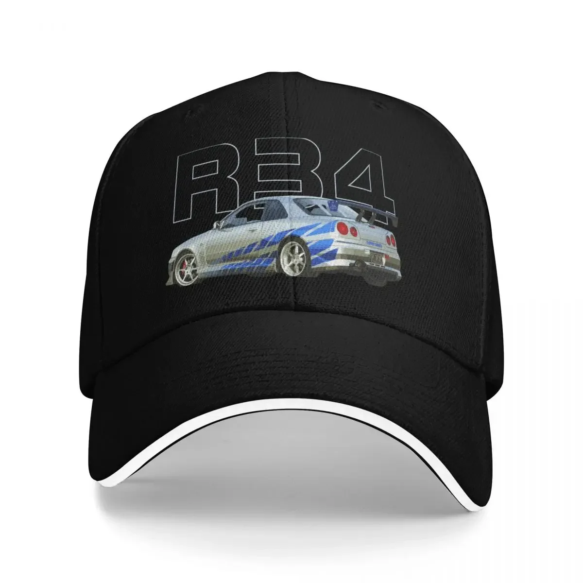 fast paul walker GT-R R34 V spec II N1 Skyline BNR34 KV2 Athlete Silver Baseball Cap Thermal Visor Golf Luxury Woman Men's