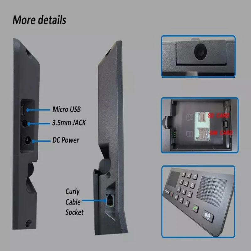 Imagem -06 - Lte Inteligente Android Fixo sem Fio Desktop Telefone Polegada Tela de Vídeo Telefone sem Fio com o Volte Wifi bt e Wifi Hotspot 4g