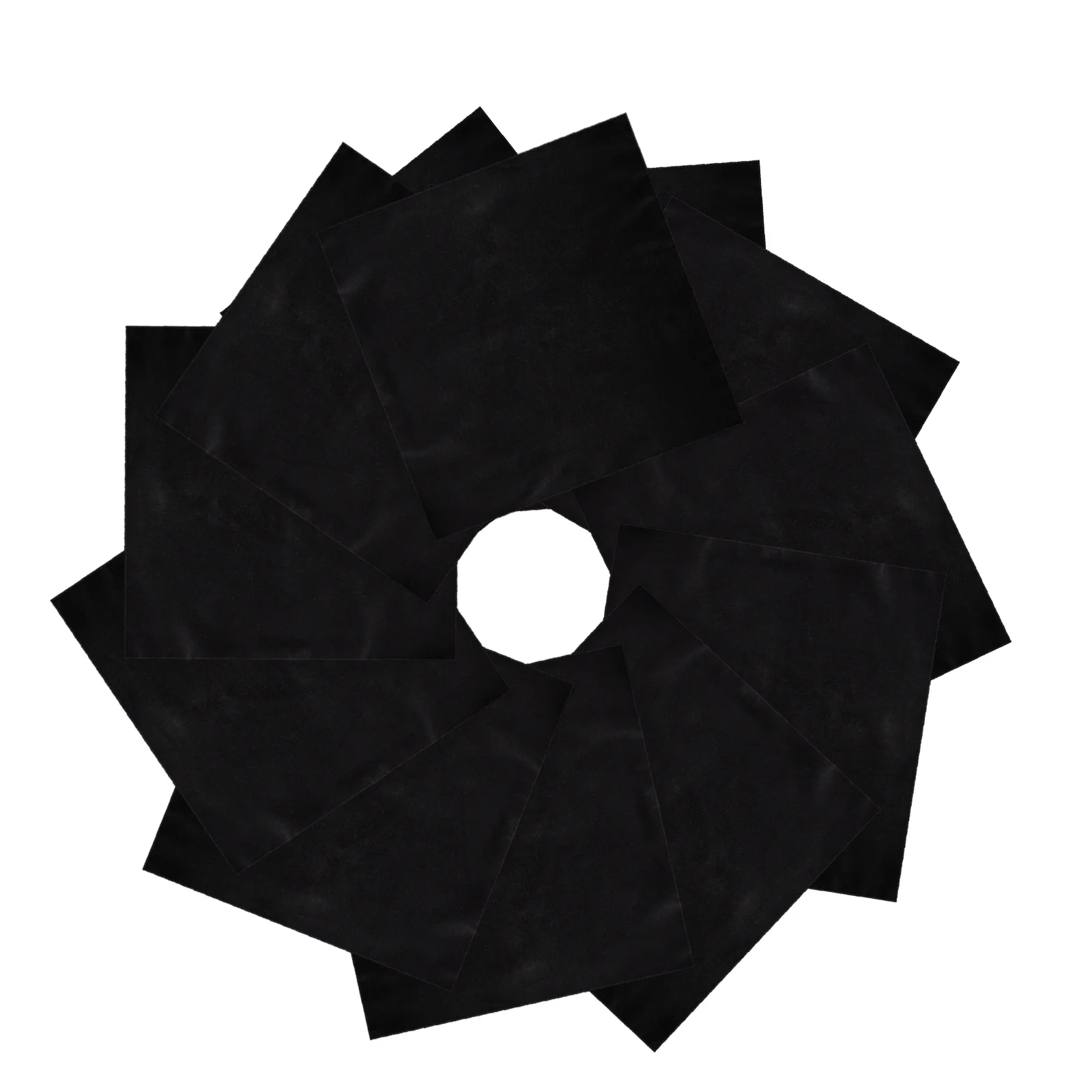

12pcs Cloth Napkin Soft Comfortable Elegant Design Versatile Use Black Dinner Napkins Kitchen Cleaning Fabric Reusable Tea