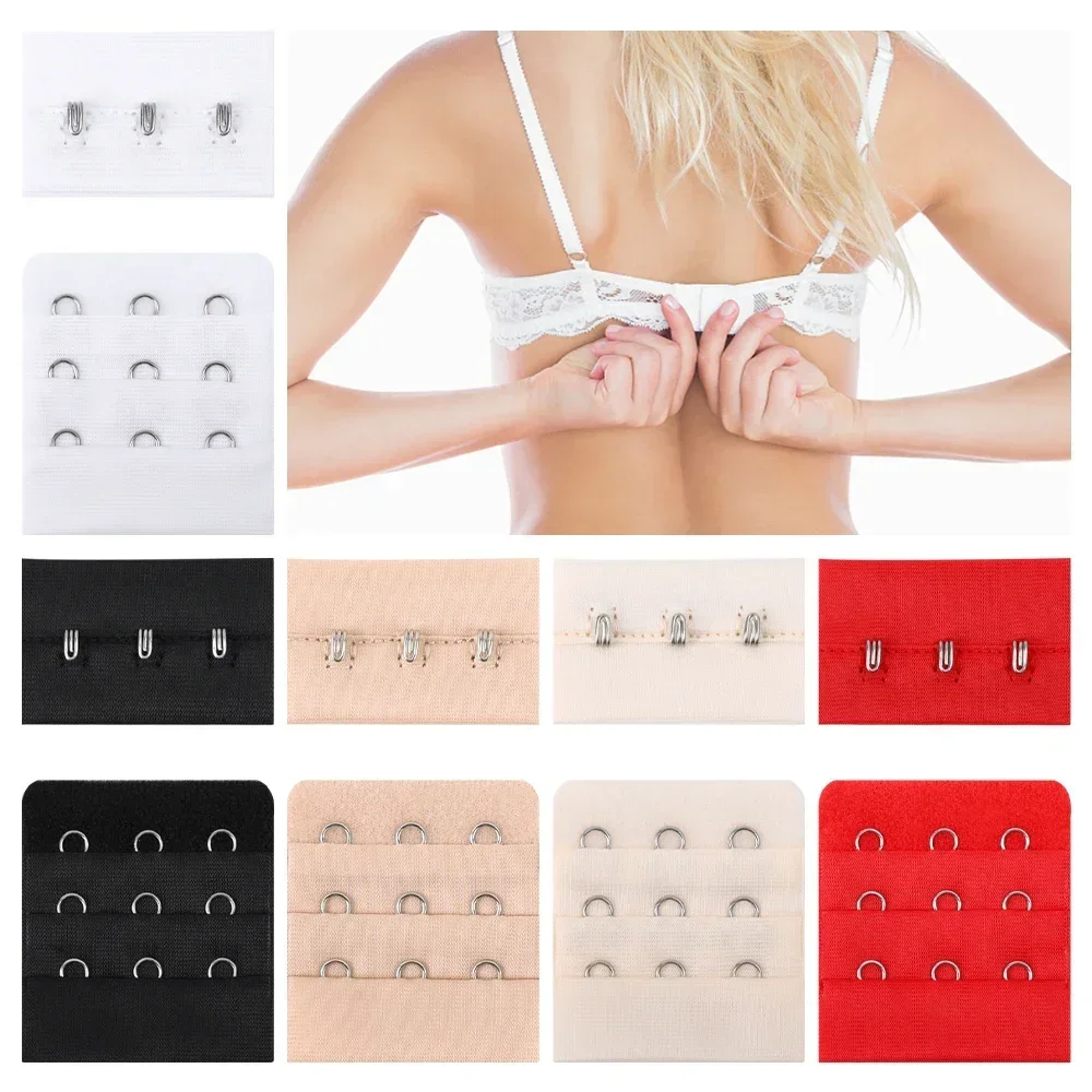 Women Bra Extenders Extension Underwear Bra Lengthen Expander 3 Row 3 Buckle Female Adjustable Hook Intimate Accessories