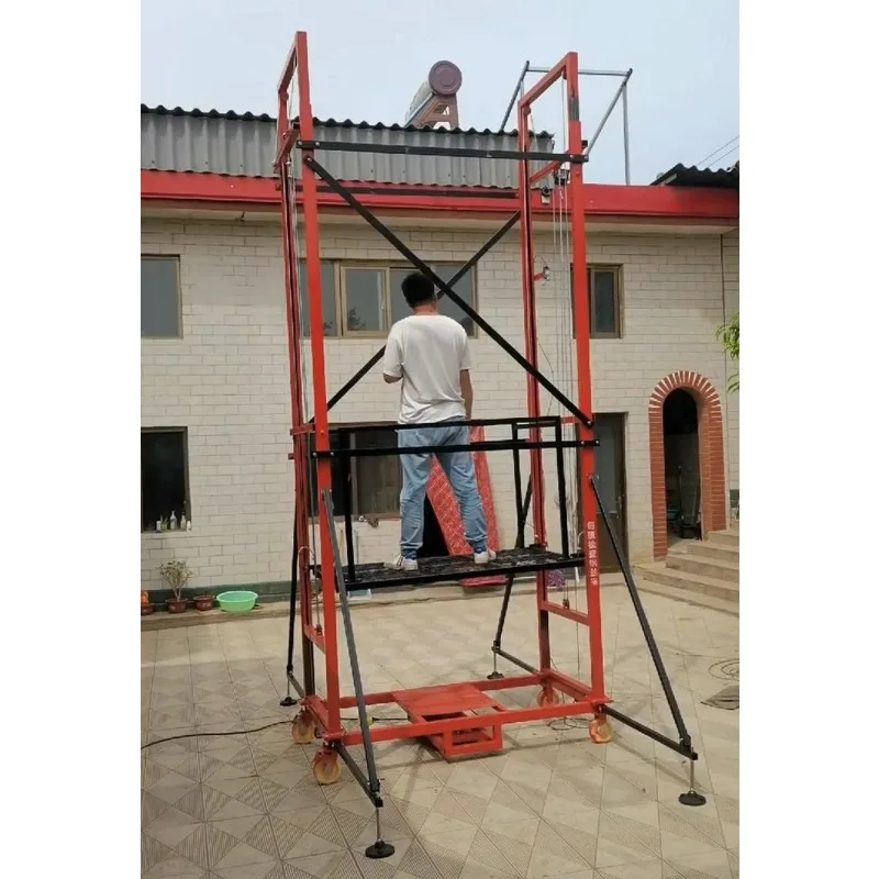 0,3 ton 0,5 ton mobiele elektrische hefladder steigplatform voor de bouw