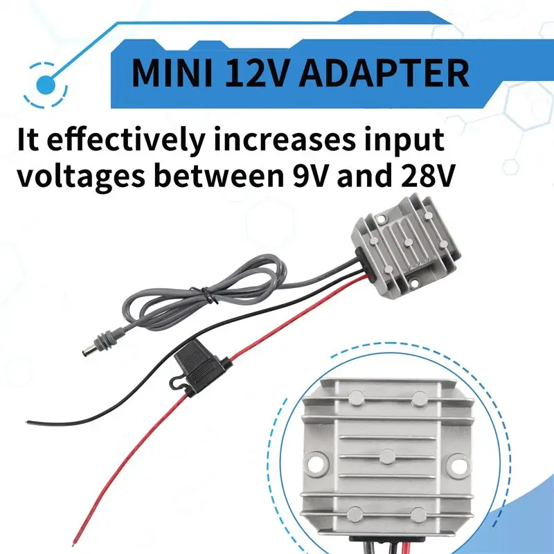 For Starlink Mini Power Supply DC 12V To 30V 3.5A Step Up Converter Mini 12V Adapter, Power Cord Conversion Kit DC Male-AT30 - view 4