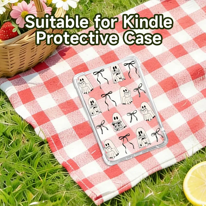 Transparent colored e-reader protective case,shockproof and durable shell,suitable for Kindle10/11/12,Kobo Libra Colour e-reader