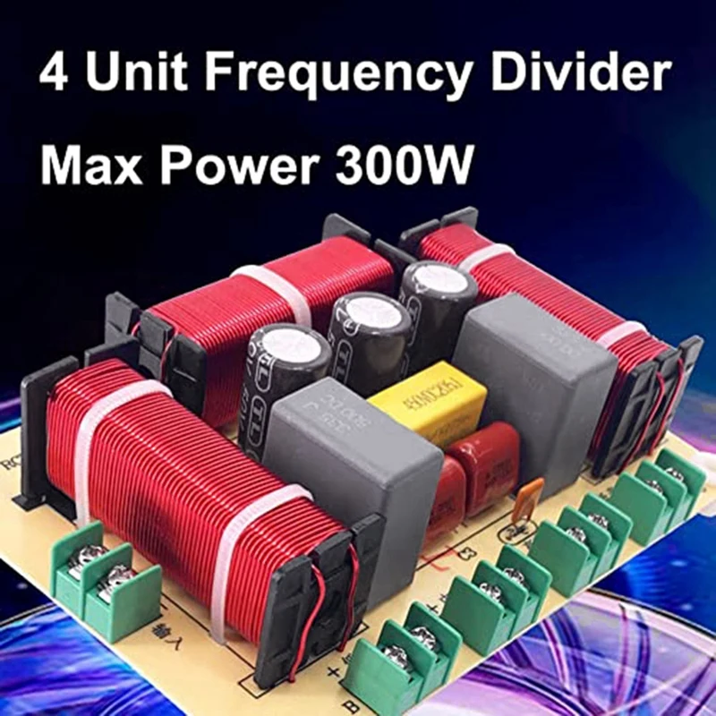 1 قطعة 4 طريقة 300 واط المتكلم مقسم التردد المسرح المنزلي Hifi ستيريو 4 وحدة الدائرة ستيريو مرشحات كروس الصوت