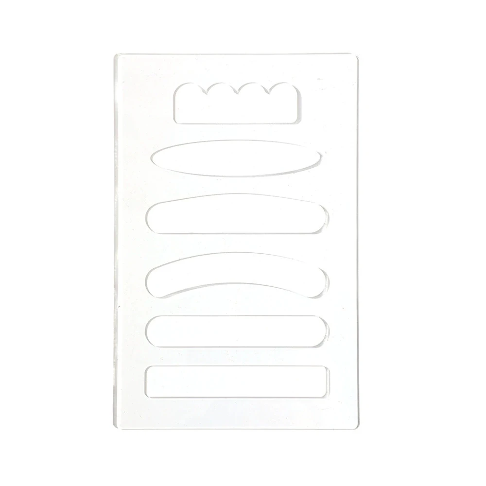 

6-in-1 Acrylic Woodworking Handle Router Template Guide 6 Styles Clear Precision Craft Tool Compact Lightweight for DIY Project