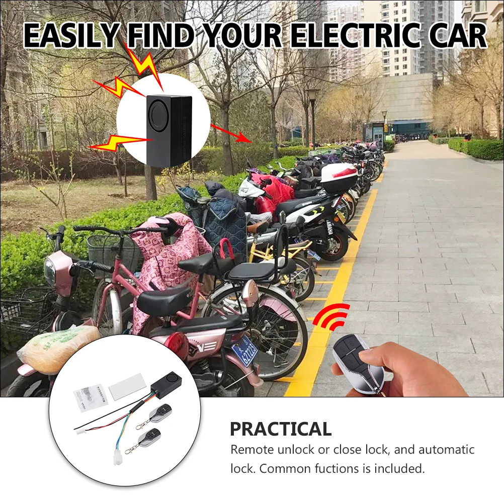 Décor de voiture alarme antivol électrocar électrique serrure de porte électromobile étanche moteur noir