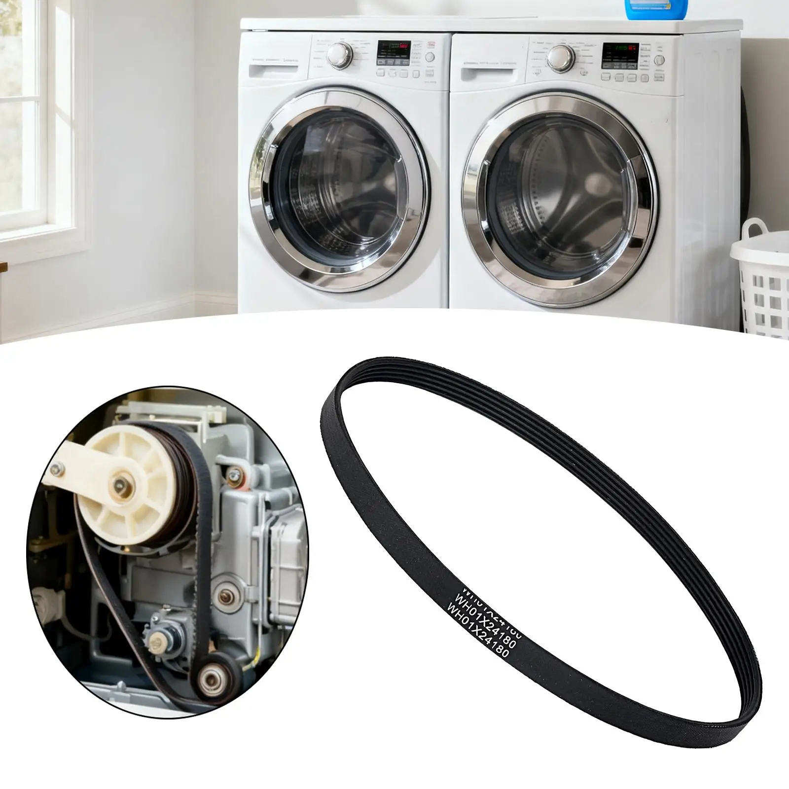 آلة استبدال حزام محرك الغسالة تحل محل الجزء AP6024314 #1