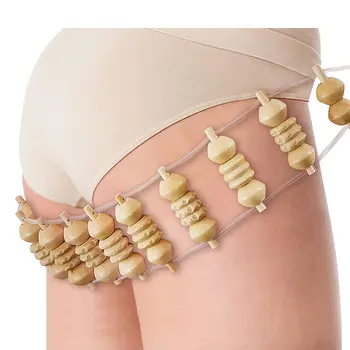 1件木製物理治療按摩工具背部按摩滾輪繩,用於塑形和緩解疼痛 10 最佳銷售 背部按摩工具 - №5