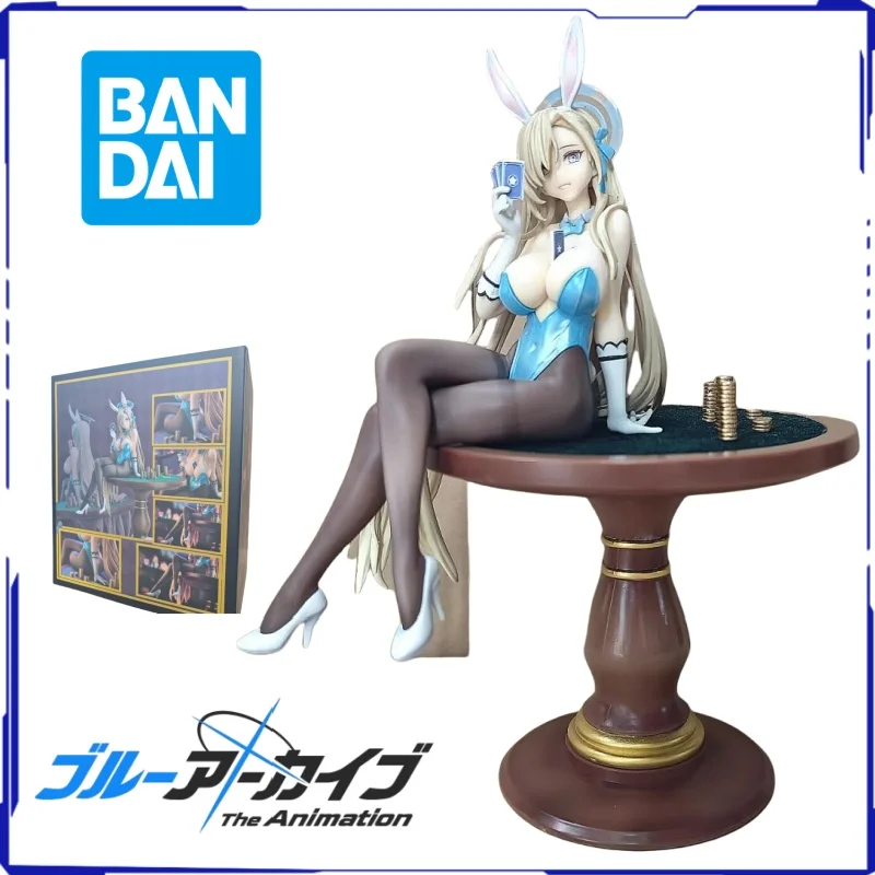 27CM Blue Archive Ichinose Asuna Bunny Girl Figure  Chess and Cards Beautiful Girl Model Two-dimensional Anime Ornaments Gifts