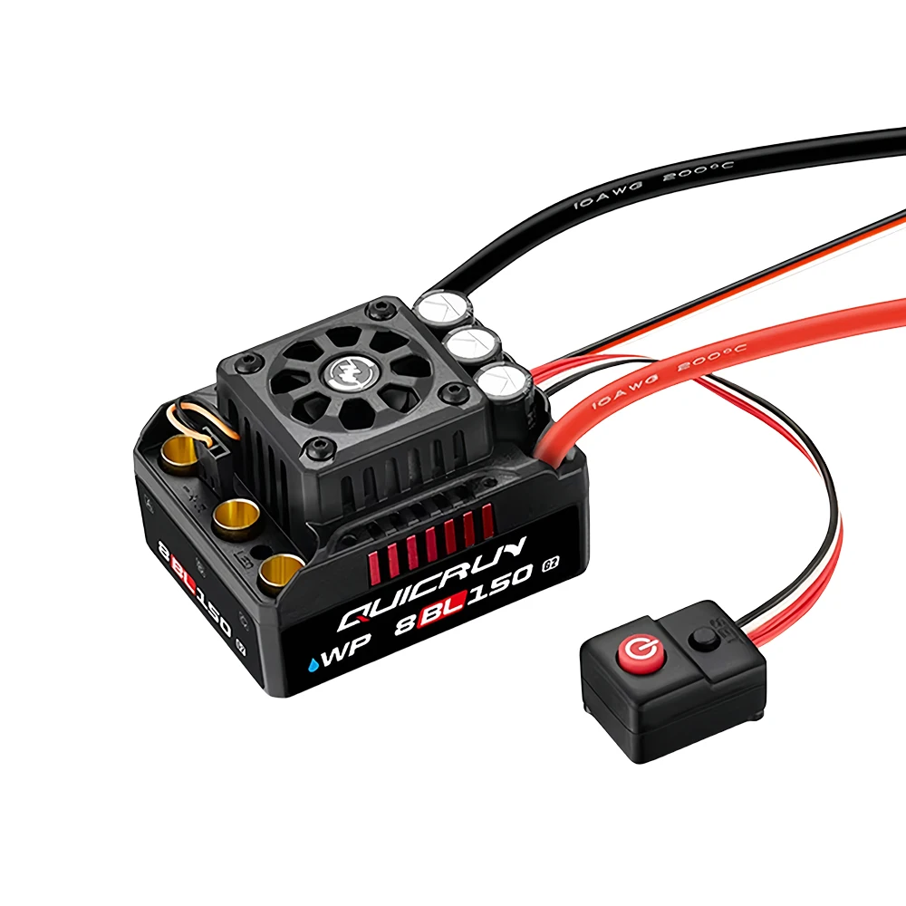 HOBBYWING QuicRun WP 8BL150 G2 contrôleur de vitesse ESC sans capteur étanche 3-6S pour camion monstre à échelle 1/8ème