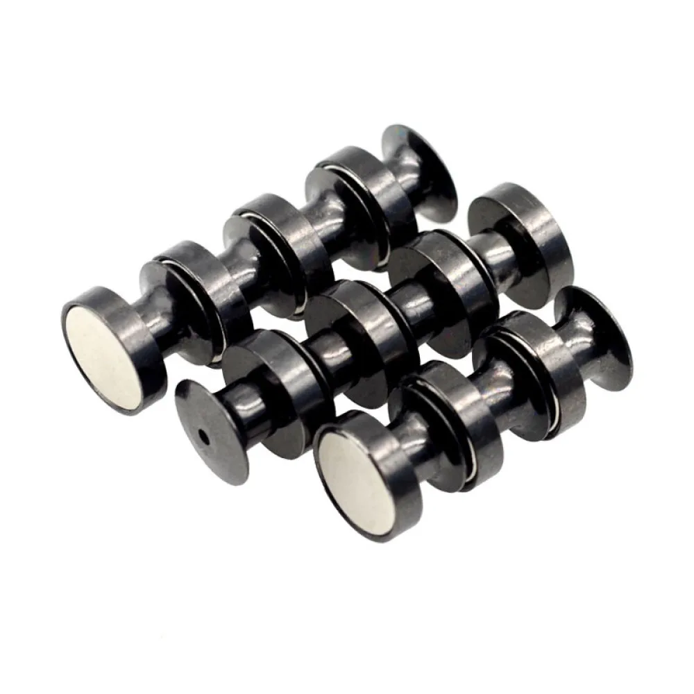 Magnetic Connector For Badge Holders Rotating Metal Buckle For Pins Name Tag Attachment Damage Free Fabric Accessory