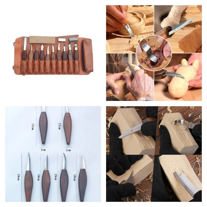 

Нож для резьбы «сделай сам», сверхлегкая глина, керамика, художественная детальная резьба, вспомогательный инструмент, деревянные изделия ручной работы, набор из 13 предметов, нож для резьбы по дереву