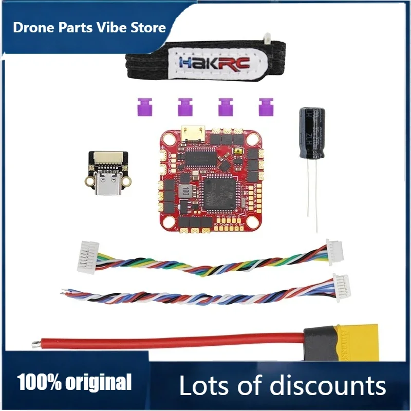 

FyOriginal NEW HAKRC F722 AIO Flight Controller W/ BLHELIS 40A 4in1 ESC ICM42688 Dual USB BlackBox Current Sensor for FPV Racing