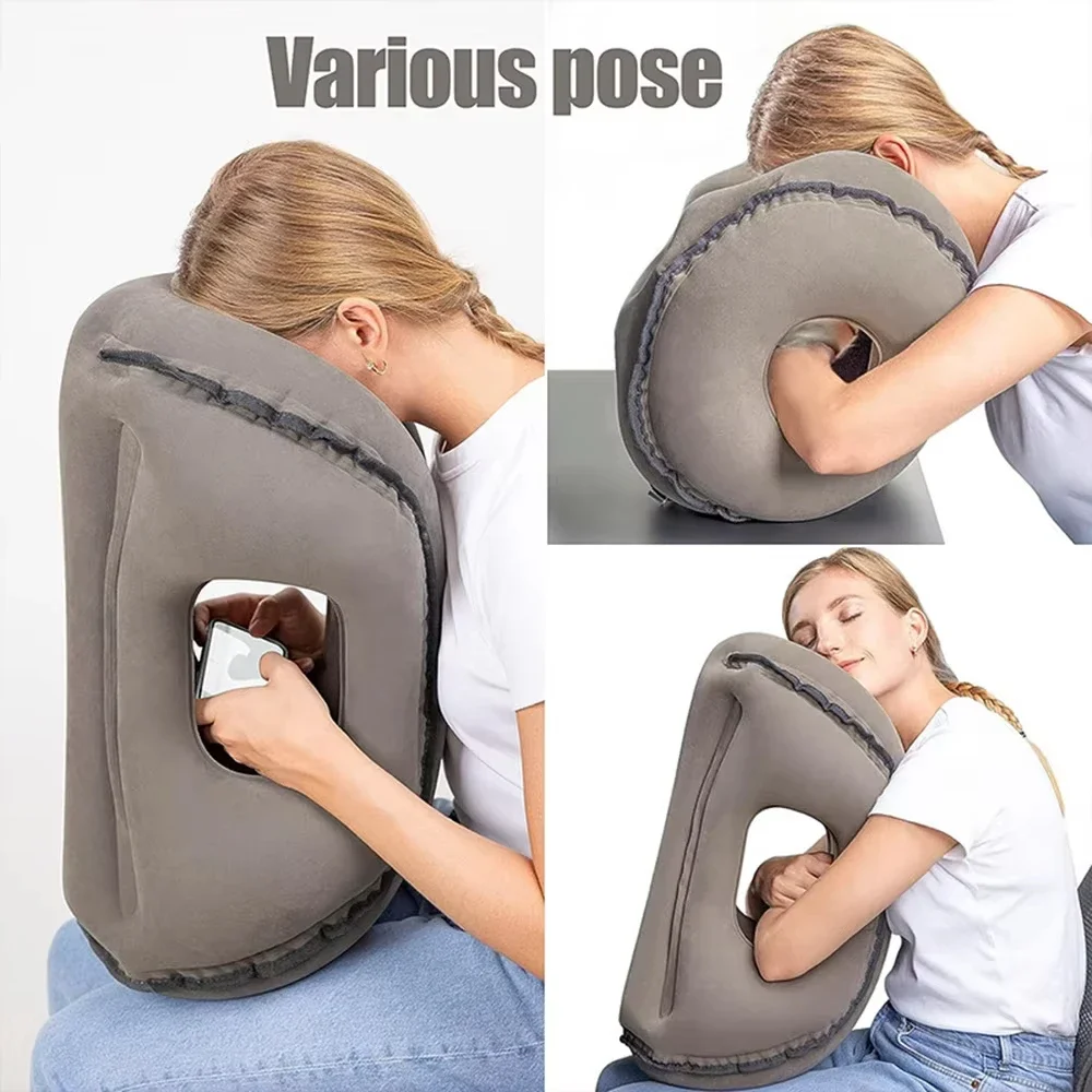 Inflatable Airplane Pillow Car Body Neck Travel Air Pillows Portable Camping Cushion dakimakura for Sleeping Office Home