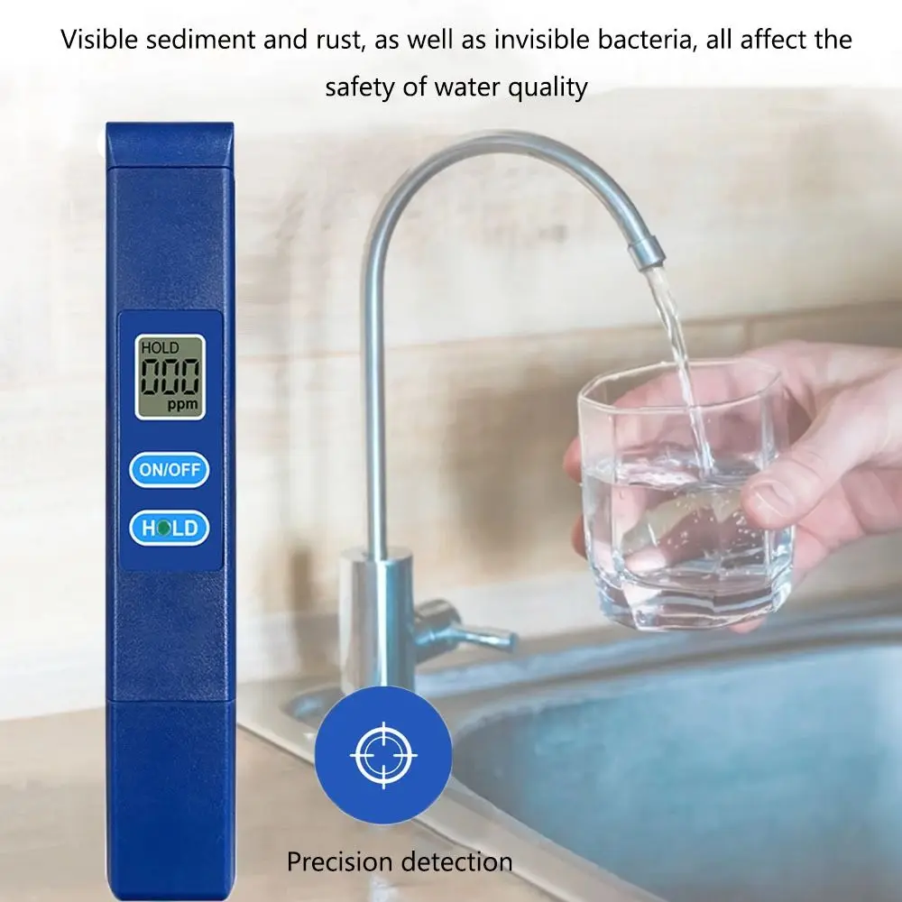 LCD شاشة ديجيتال المنزلية اقلام الفحص المياه مقاوم للماء عالية الدقة جودة المياه متر 0-9990ppm متعددة الوظائف مختبر بي اتش