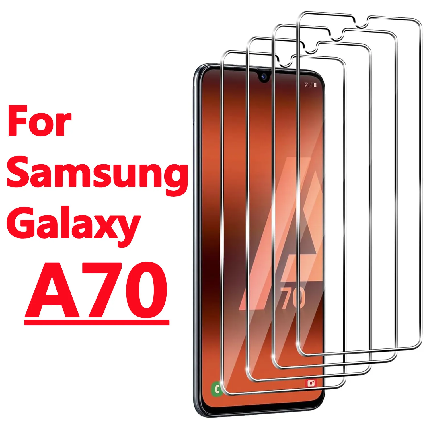 

For Samsung Galaxy A70 Screen Protector Tempered Film 9H+Ultra HD Glass