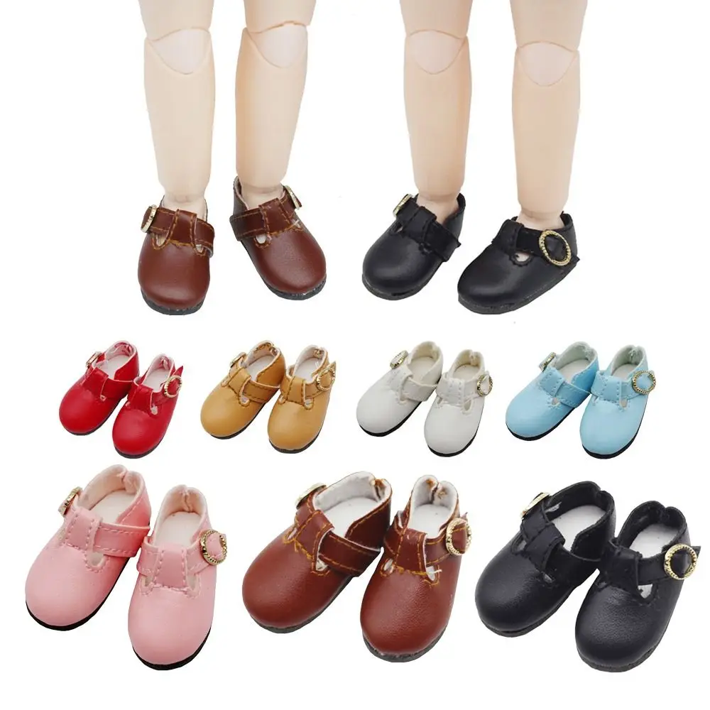 Cute Doll Shoes Fashion Cartoon Handmade PU Leather Shoes PU Leather Doll Cosplay Accessories for 15cm Doll