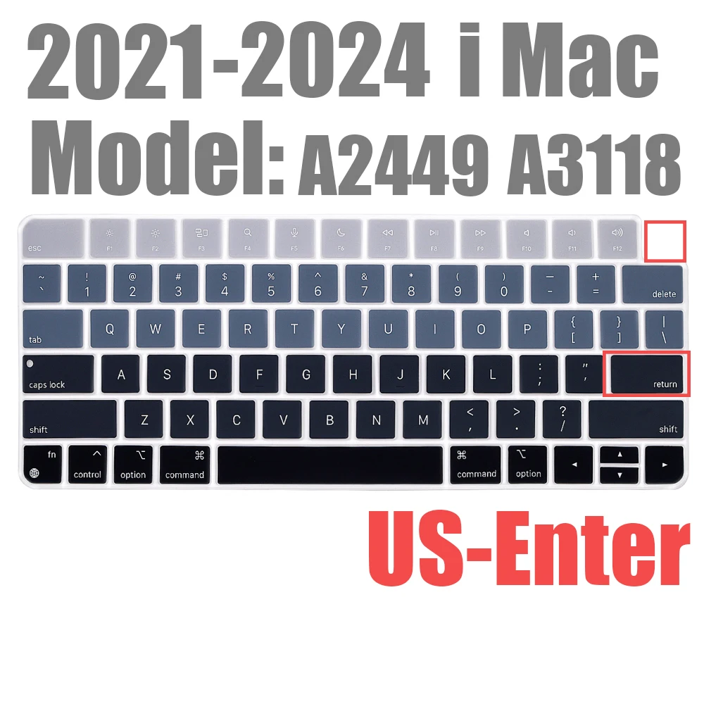 Keyboard Cover Skin for 2024-2021 Apple Magic Keyboard 3 with