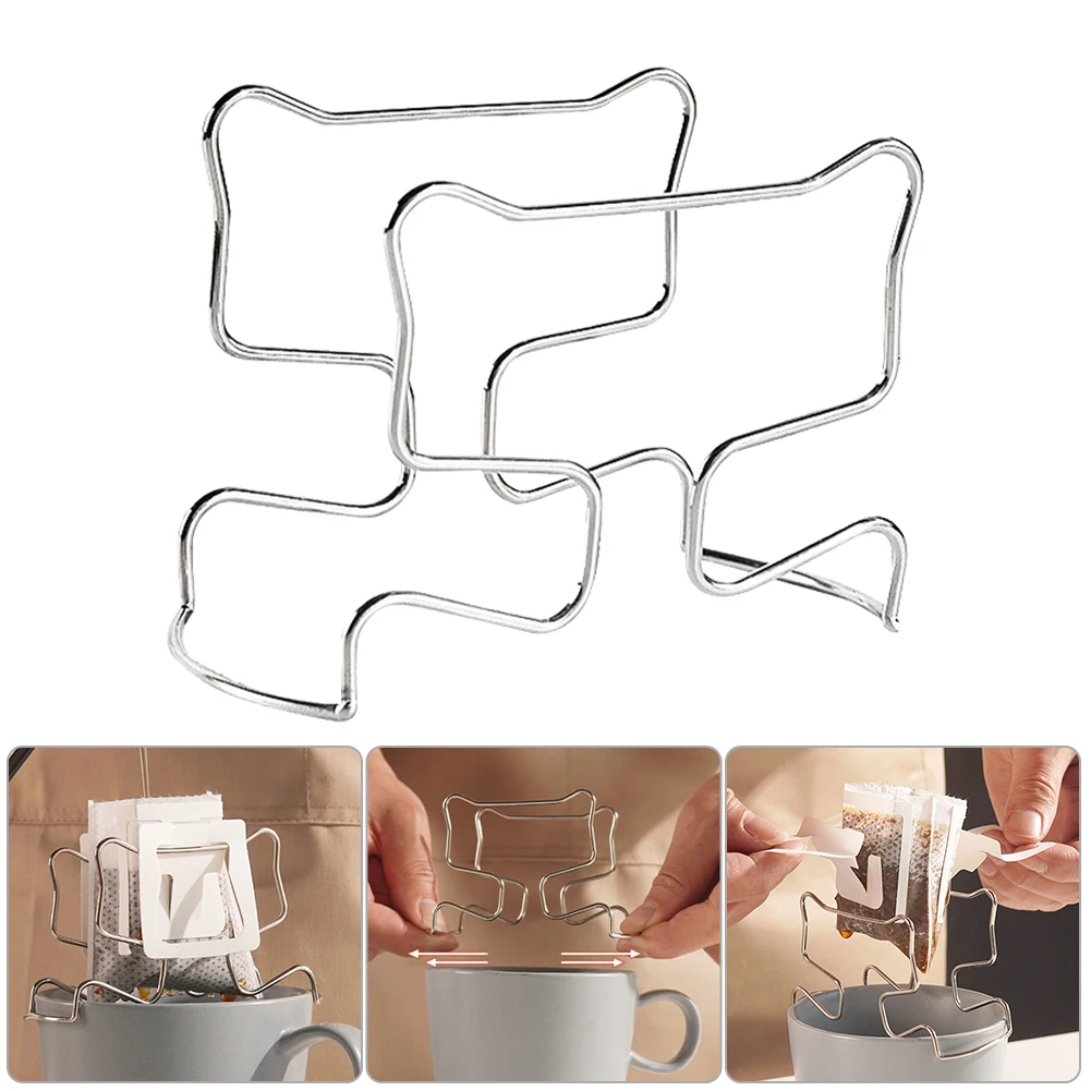 Coffee Filter Holder Portable Reusable Outdoor Tea Filters Dripper Baskets Coffee Ear Drip Filter Paper Bag Shelf Coffeeware