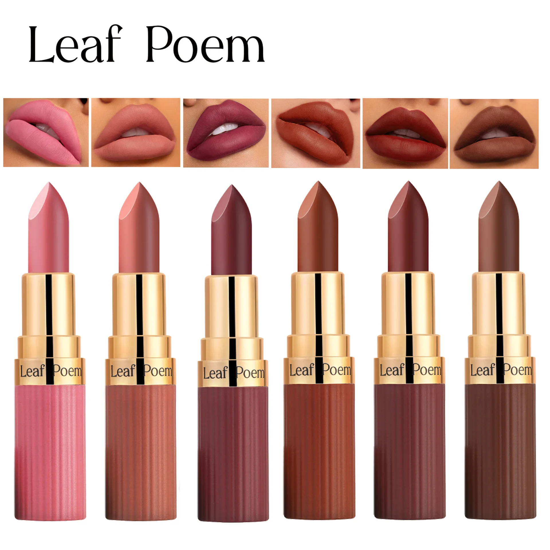 6 個の防水口紅セット マット汚れ防止 長持ちする非粘着性 キスプルーフ リップカラー パーティー 結婚式 高級セット用