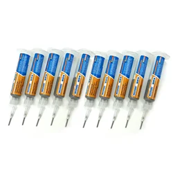 10pcs XG-Z40 Soldering Paste Flux Solder Tin Syringe For Soldering Iron Circuit Board Computer Services Industry Repair Tool