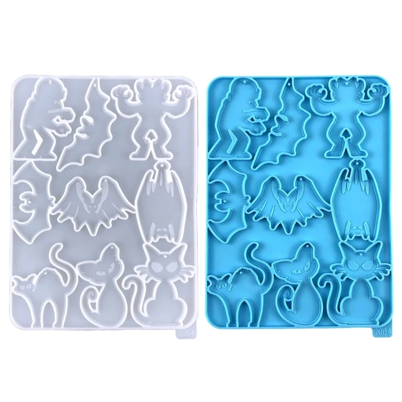 

Fast Reach Semi-stereoscopic Halloween Silicone Mold for DIY Keychain Epoxy Resin Jewelry