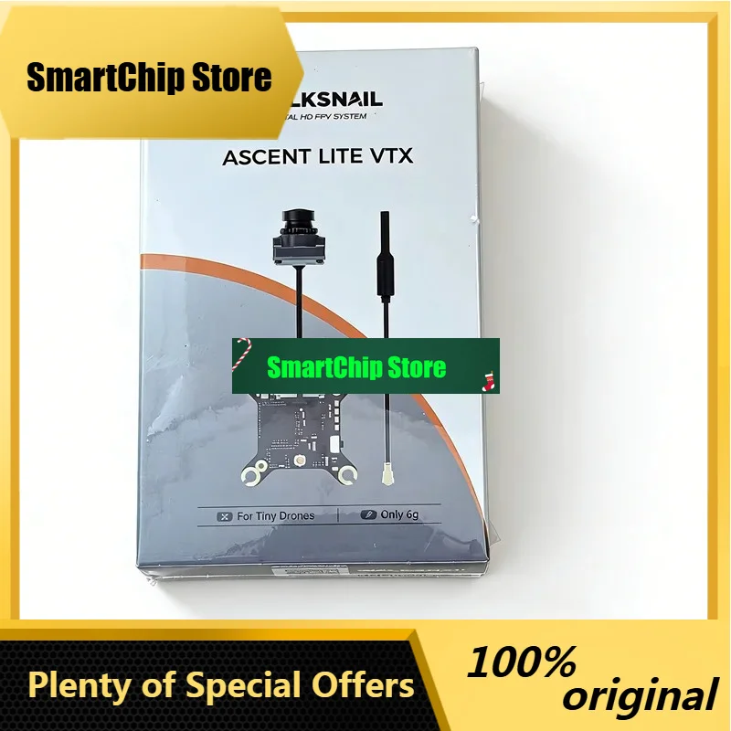 SmCp1pcs For CADDX Ascent Lite VTX | 5.8GHz 3-Channel HD FPV Transmitter, 1080P/60fps 1S LiPo, 6g Micro Video Transmitter