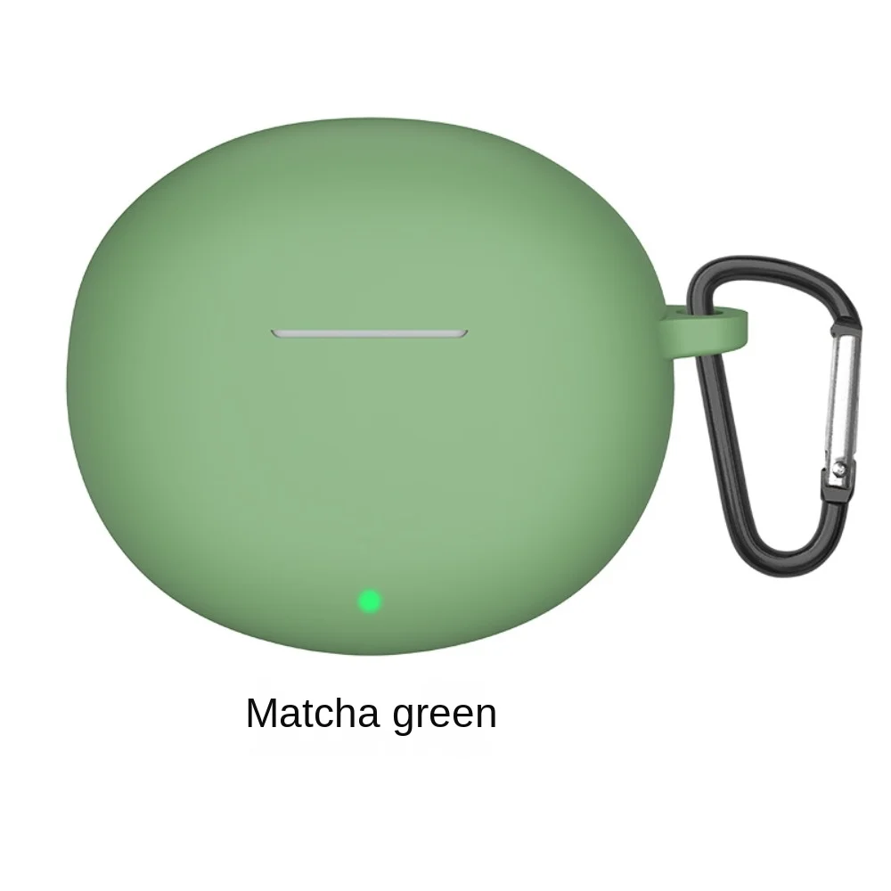 Portable Soft Earphone Case Silicone with Hook Protector Cover Dustproof Shockproof Protective Sleeve for HONOR Earbuds X7