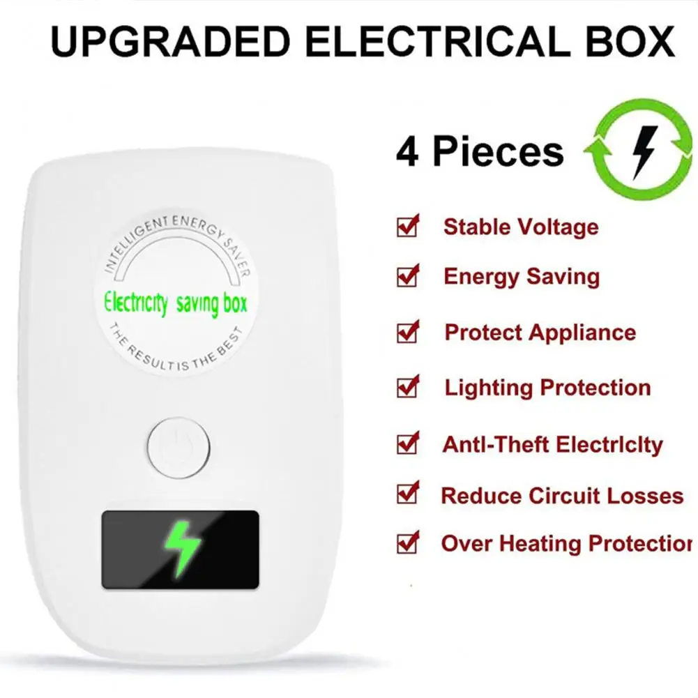 1PC Electricity Saving Device Upgraded Power Saver Household Energy Saver Box Power Economizer Electric Saver