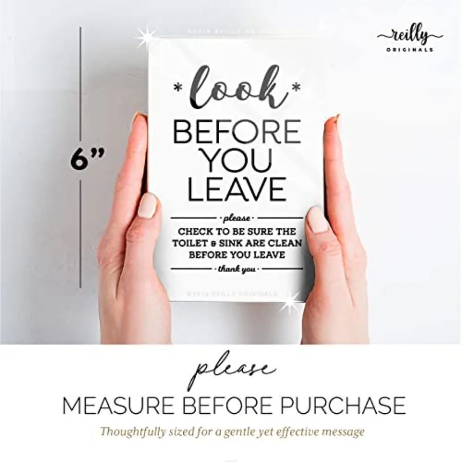Reilly Origils 4x6 Ih يساعد على الحفاظ على نظافة حوض المرحاض قبل أن تترك علامة المصمم جاهزة للالتصاق أو الإطار العجاف