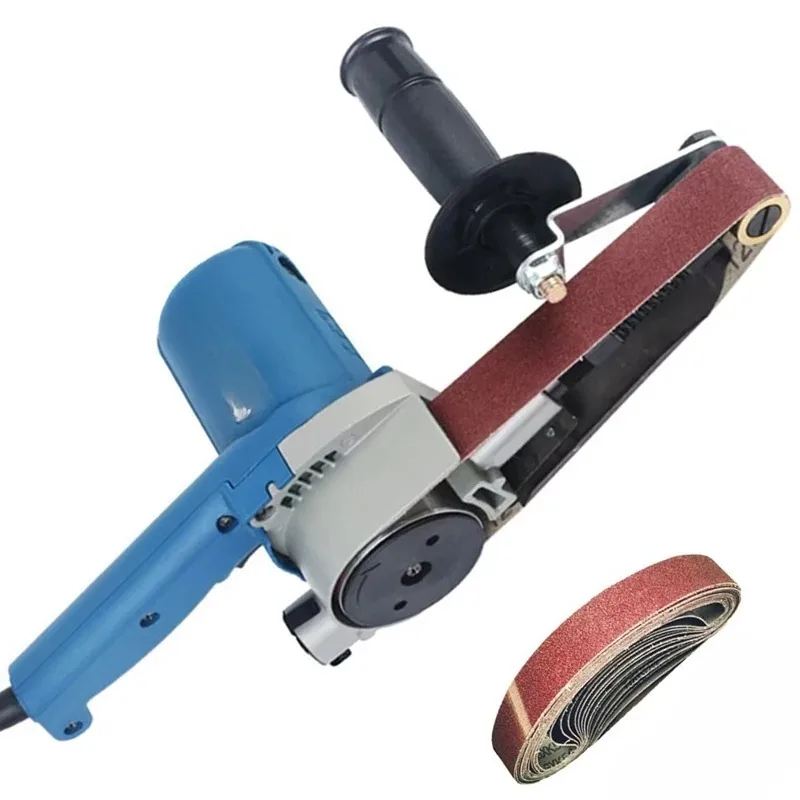 

Sander With 10/20Pcs Belt Variable Speed Portable Woodworking Sand Belt Machine 30*533mm 550W Buffing Sanders