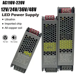 Zasilacz impulsowy transformator światła zasilacza AC110V 220V do DC 12V 24V 36V 48V zasilacz do taśmy Led CCTV