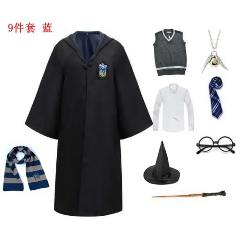 2025 New Kids Adult Potter Granger Party Clothes Cloak Hermione School Uniform Women Men Children Halloween Costume ❤ ❤ $zz