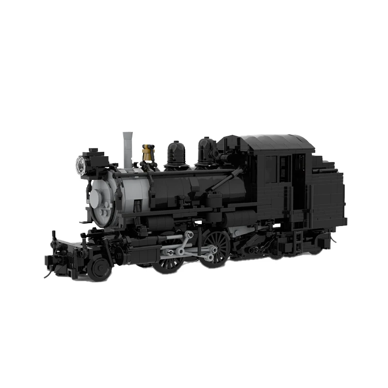 MOC Railway Heavy Duty 2-4-4T Tank Locomotive Building Blocks Assembly Model Bricks Display Creative Children Toys Gift 1020 pcs