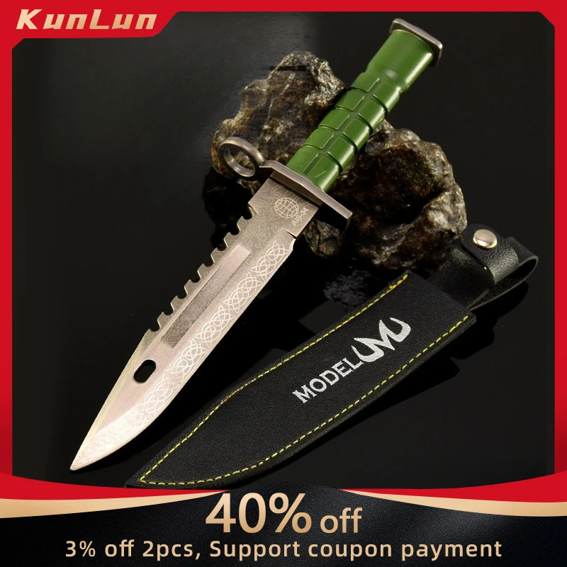 

Go Go Game Peripherals M9 Knife Metal Craft Weapon Model Collectible Desk Ornament Creative Birthday Gifts for Boyfriend Boy Toy
