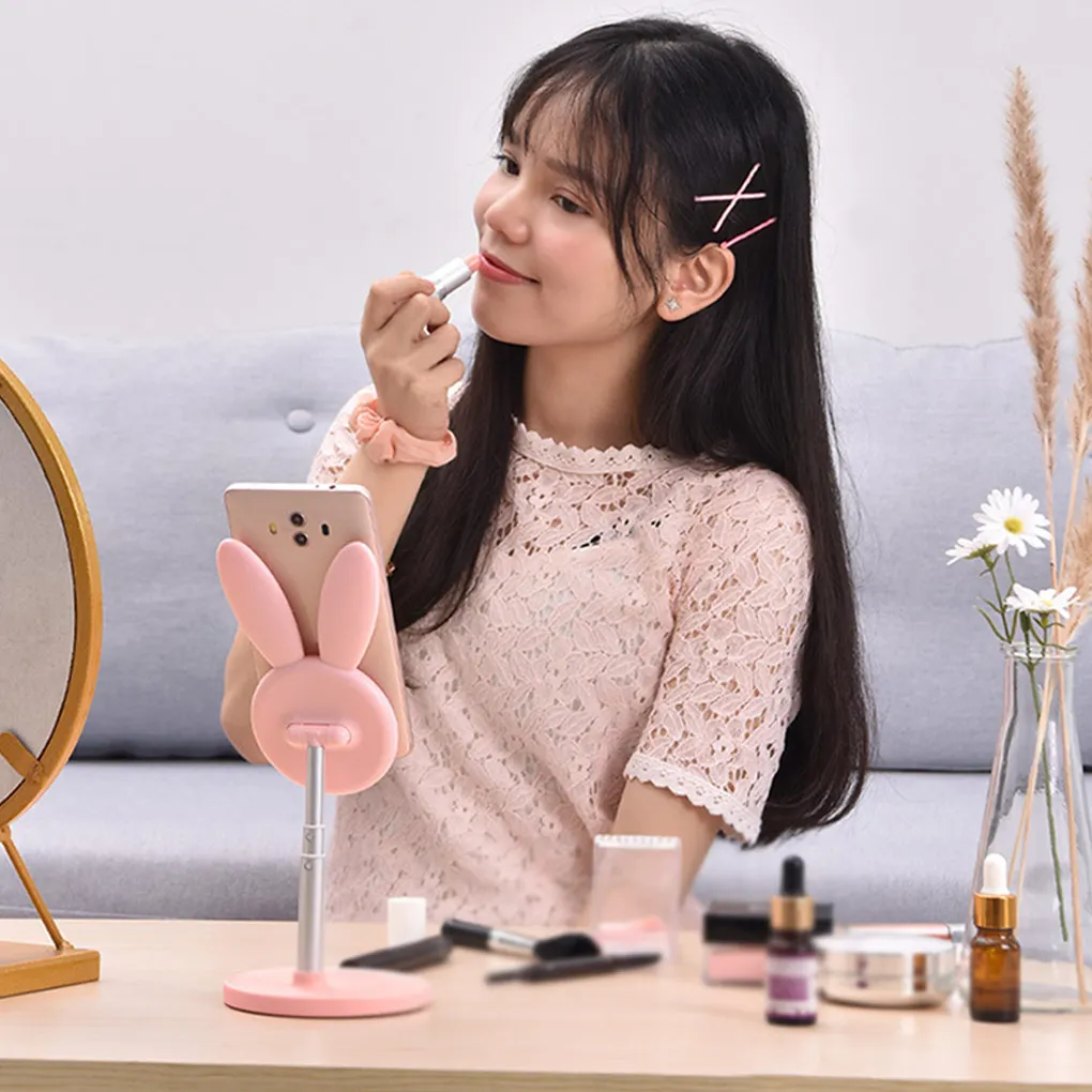 

Desktop Mobile Phone Holder Cartoon Animal Universal Bracket Adjustable Stretchable Cellphone Support Tablet Lazy Stand