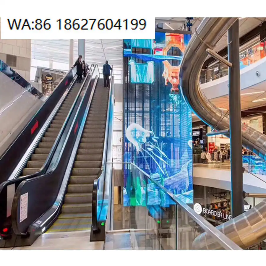 LED SignageOem Odm  Transparent Display P3.91 P6 P8 P10 Flexible Advertising Ultra Thin Transparent Film  Display Screen