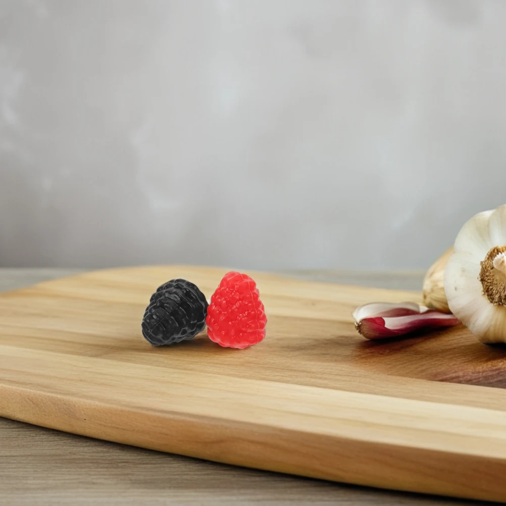 

12Pcs Realistic Artificial Raspberries for Decorative Use in Weddings Parties and Photos Fake Fruits for Decoration