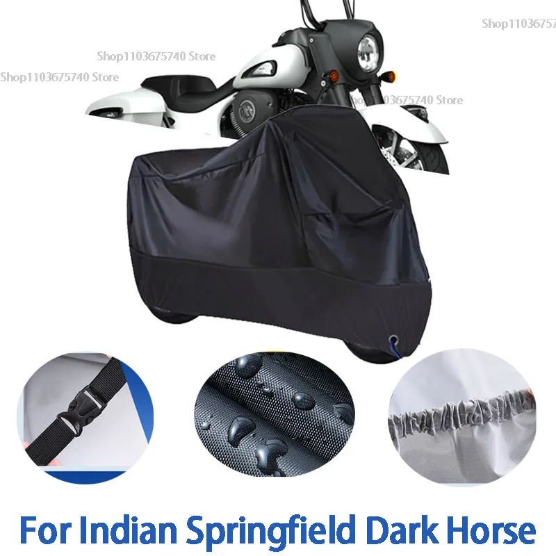 Motorcycle Full Covers For Indian Springfield Dark Horse Car Outdoors Sun Protection Dust No Ear Thickened Oxford Clothcover