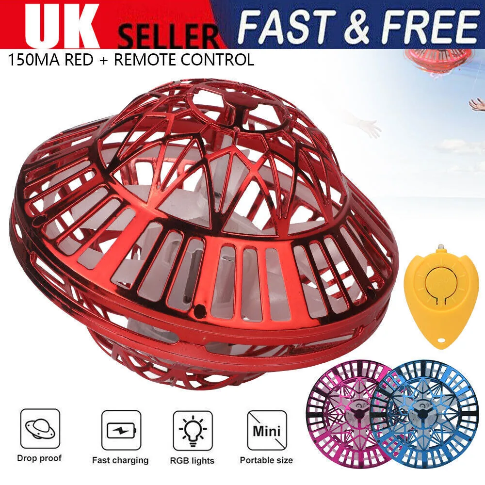 Mini UFO Drone Ball Drones Hover Flying Toys Kids Boy Girl Best Gift UK