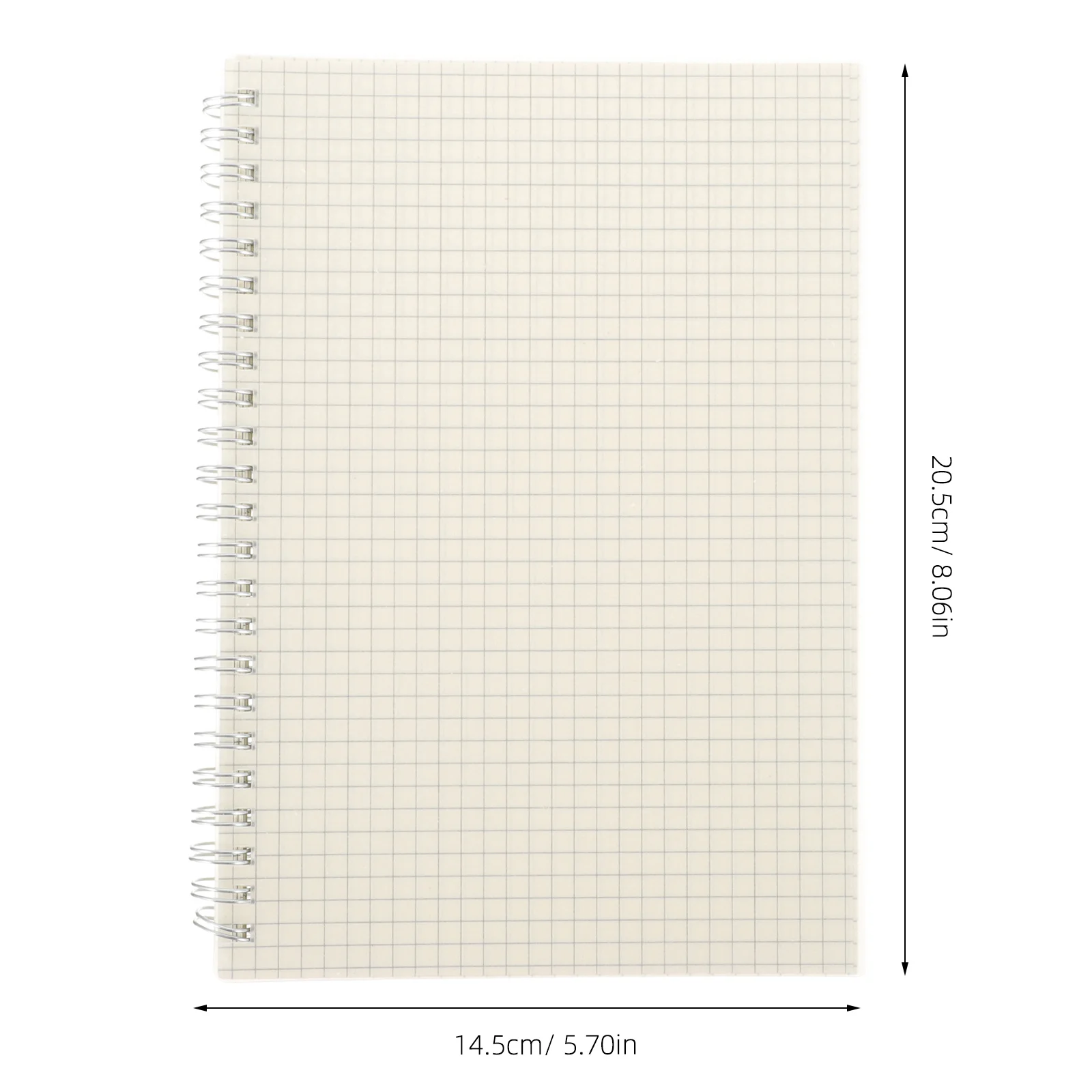 2 pçs gráfico papel espiral caderno para trabalho gráfico espiral diário os estudantes suprimentos papel matemática bloco de notas grade escritório