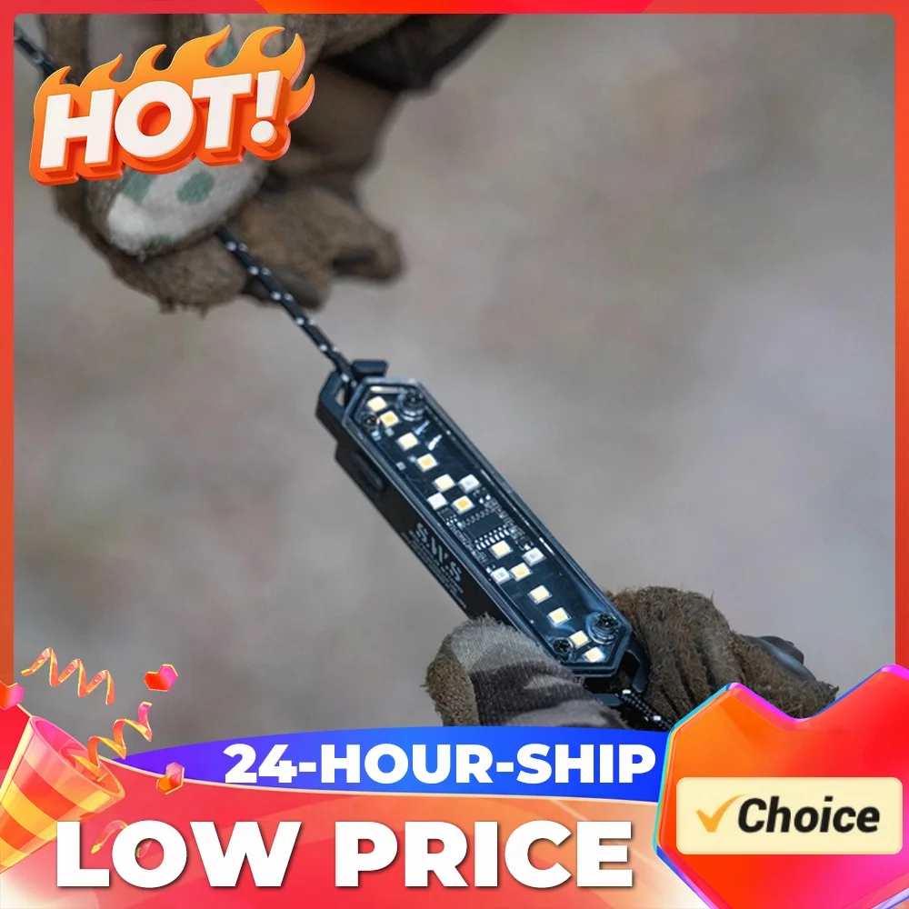 WELLHIKE 1-10Pcs Wind Rope Buckle Light Type-C Charging Tent String Lamp Wind Rope Decoration Light for Outdoor Camping Picnic