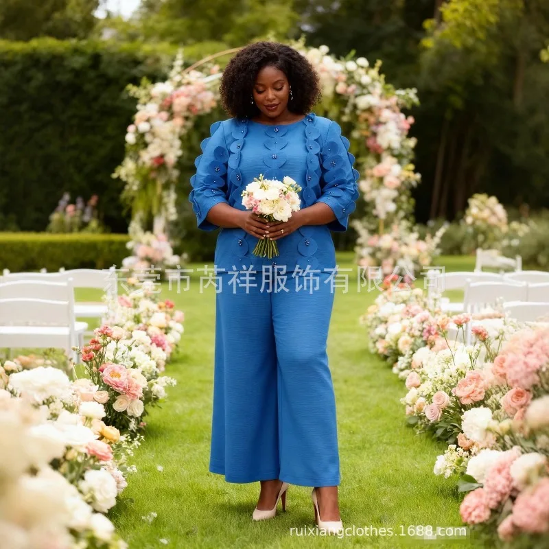 

Miyake Pleated Pants Suit Plisse Women 2025 Pleats Solid Color Beading Loose Shaking Pants Suit Fall New Personality Commuting