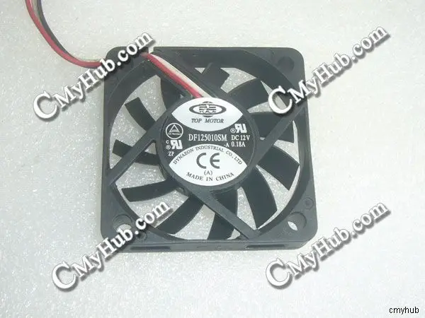 For TOP MOTOR DF125010SM-A DC12V 0.18A 5010 5CM 50MM 50X50X10MM 3pin Cooling Fan DF125010SM-A